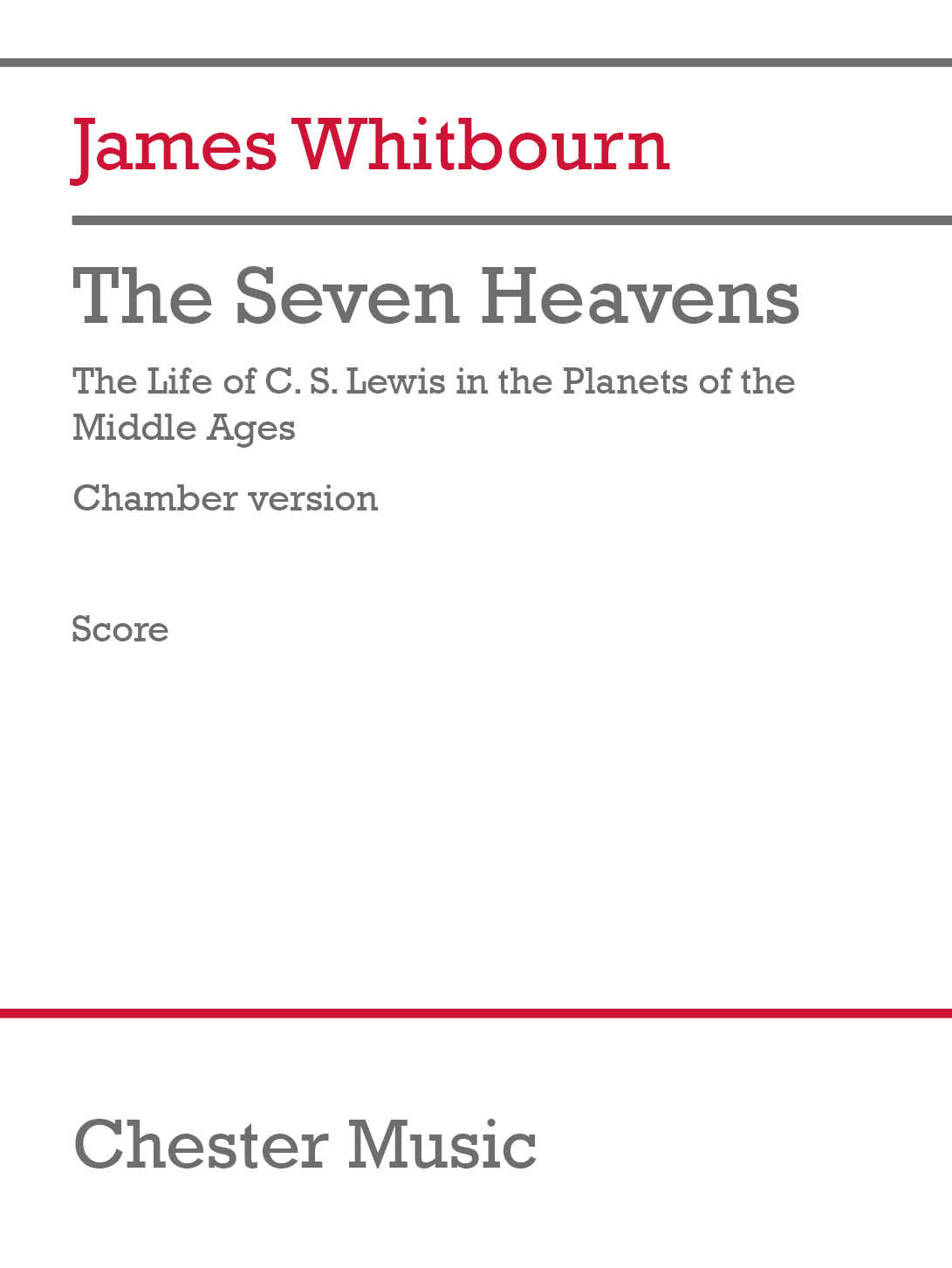 The Seven Heavens - chamber version de James Whitbourn, Partition pour sATB et Ensemble