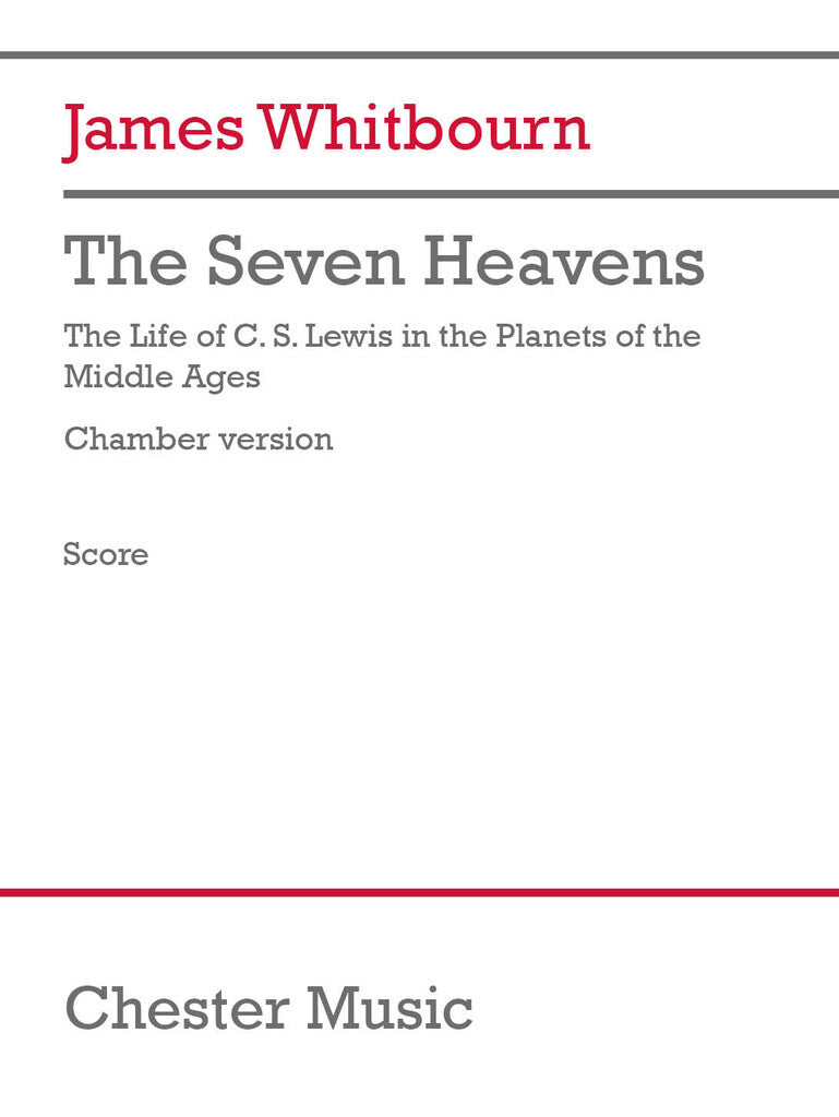 The Seven Heavens - chamber version de James Whitbourn, Jeu de parties pour sATB et Ensemble