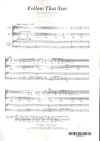 Follow that star de Peter Gritton, Partition chorale pour sATB