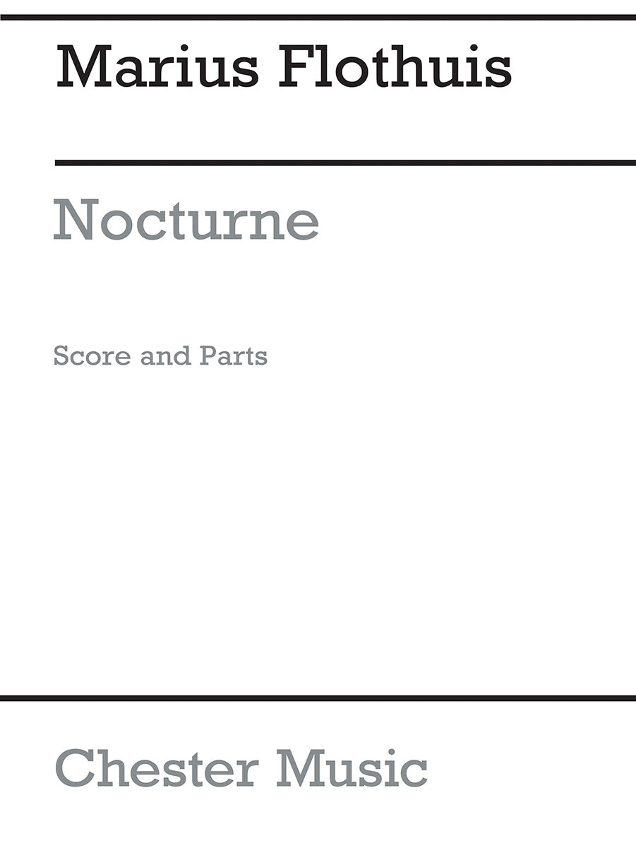 Nocturne Op.11 In A de Marius Flothuis, Partition + parties pour ensemble de chambre