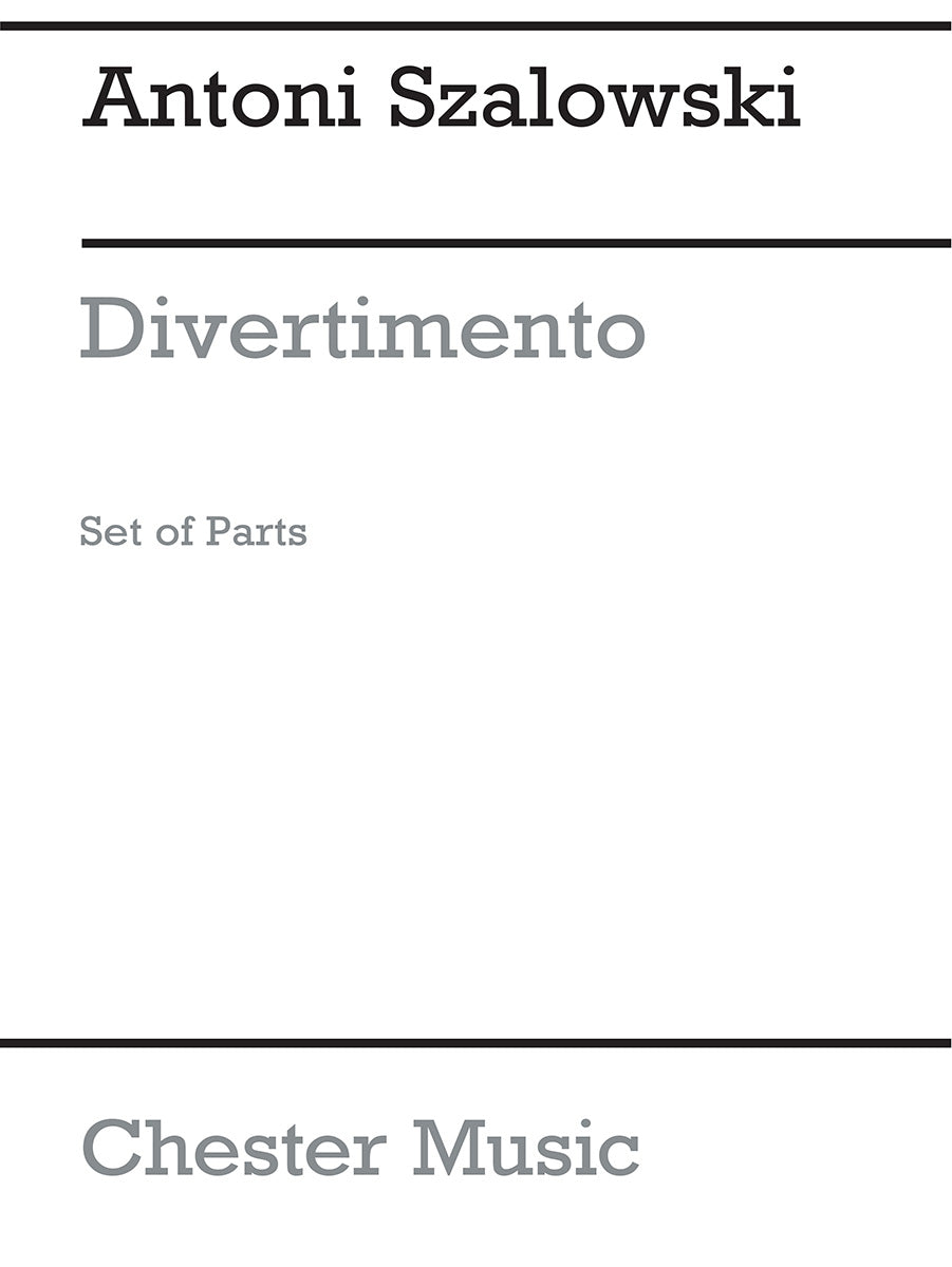 Divertimento de Antoni Szalowski, Jeu de parties pour ensemble de chambre
