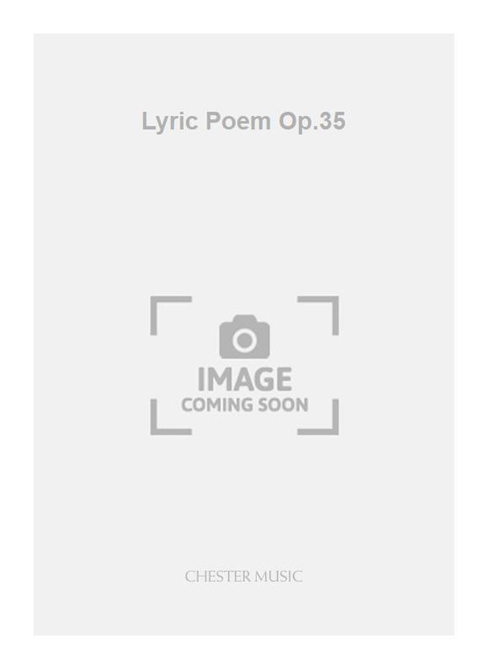 Lyric Poem Op.35 de Eugene Goossens, Livre pour violon et Piano