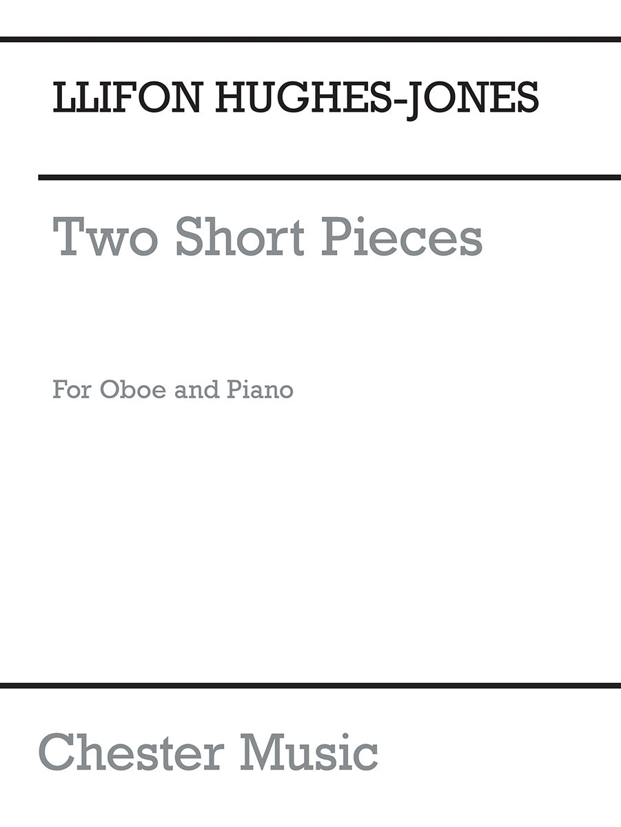 Elegy And Scherzo de Llifon Hughes-Jones, Livre pour hautbois