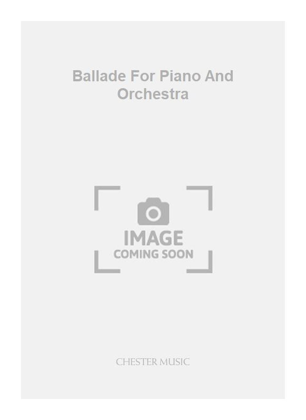 Ballade For Piano And Orchestra de Germaine Tailleferre, Partition pour duo de pianos