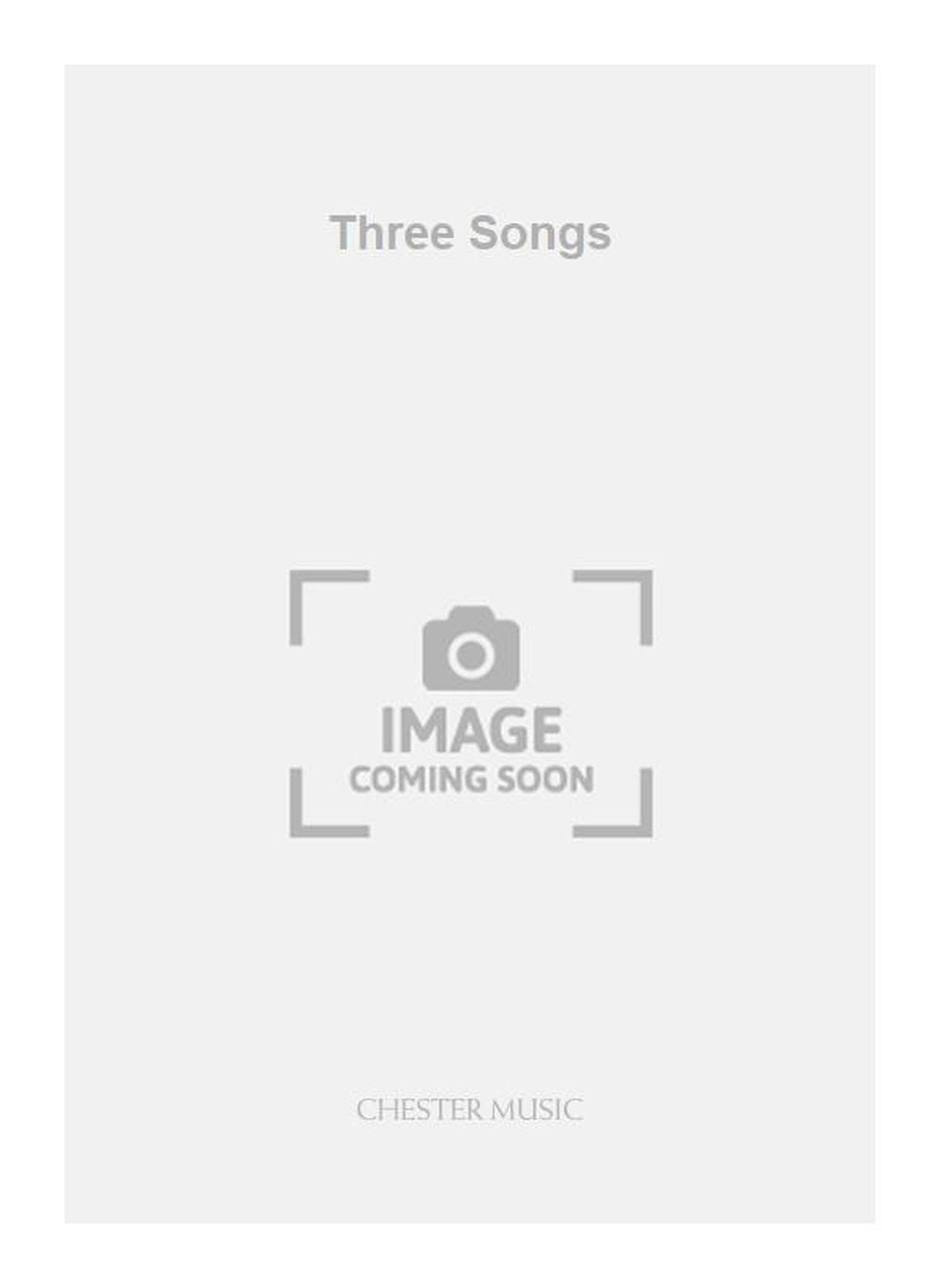 Three Songs de Lord Berners, Livre pour voix et Piano