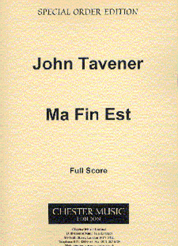 Ma Fin Est de John Tavener, Partition pour ensemble de cuivres