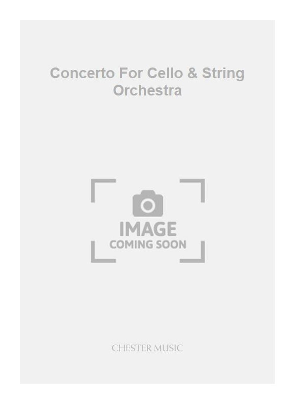Concerto For Cello & String Orchestra de Haflidi Hallgrímsson, Partition pour orchestre à cordes et Violoncelle