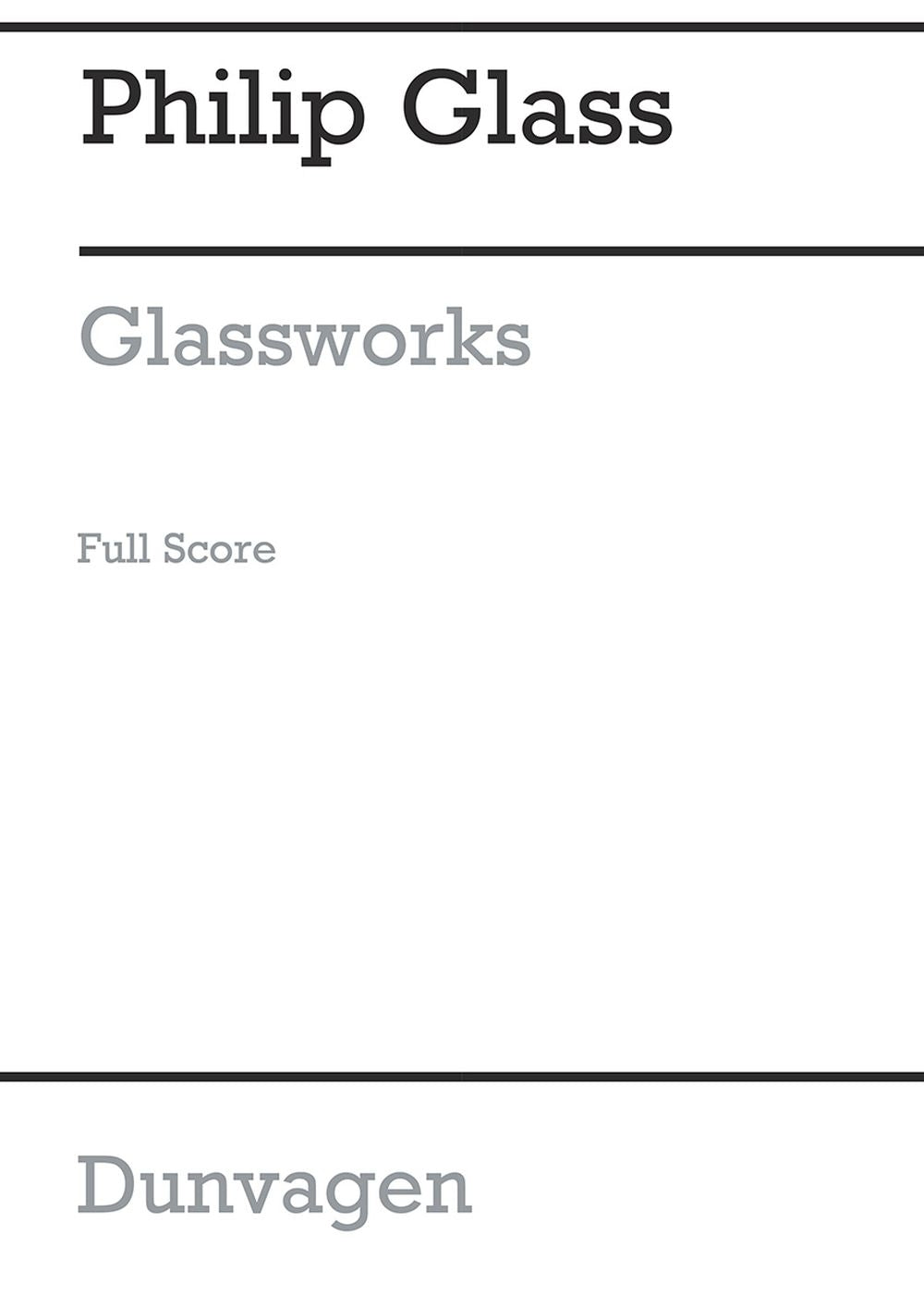 Glassworks de Philip Glass, Partition pour orchestre