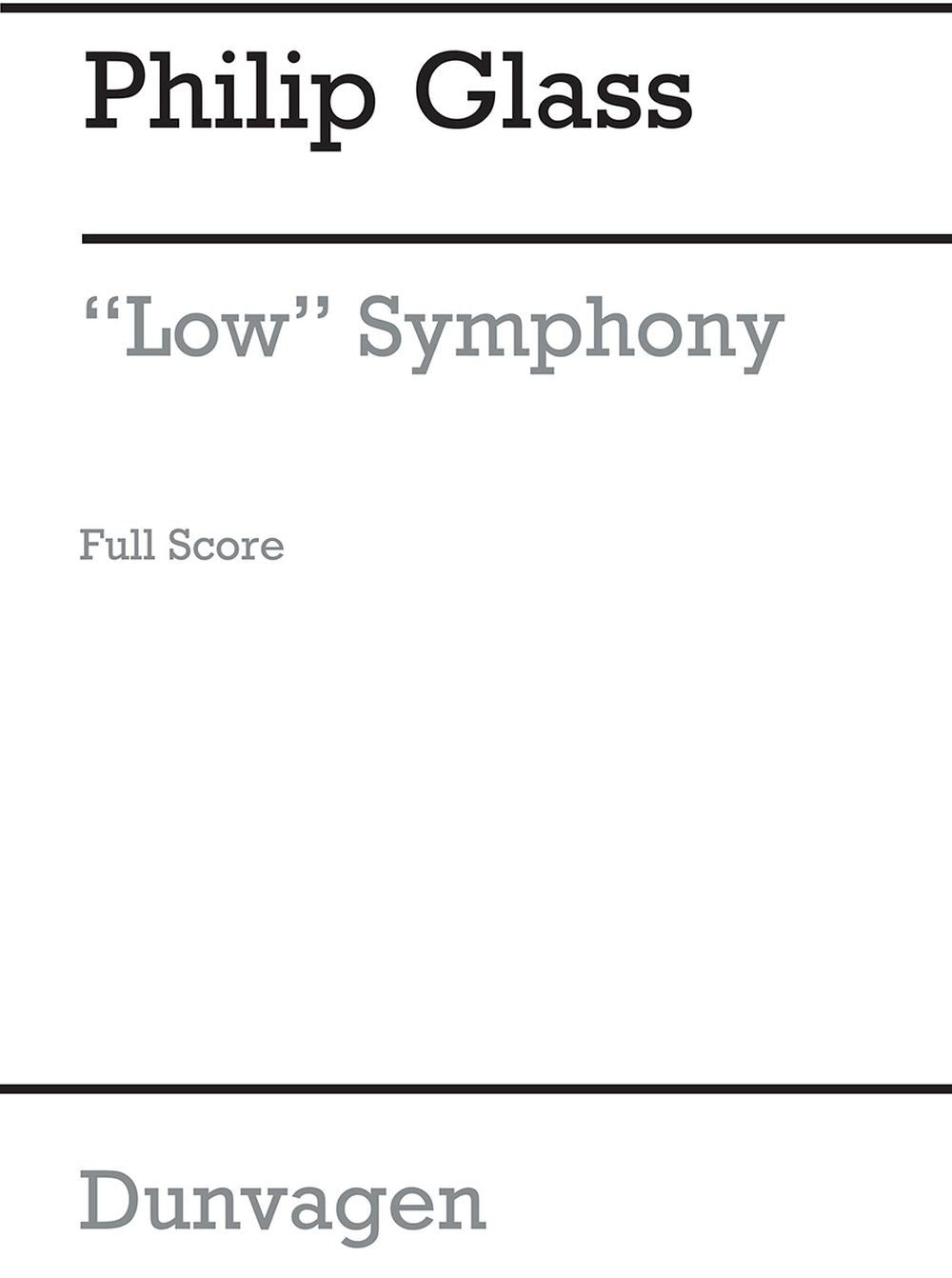 Low Symphony de Philip Glass, Partition pour orchestre