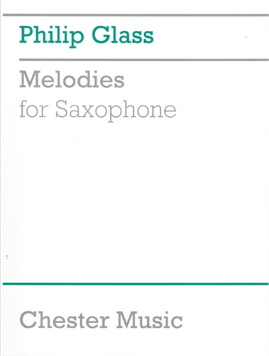 13 Melodies For Saxophone de Philip Glass, Livre pour saxophone