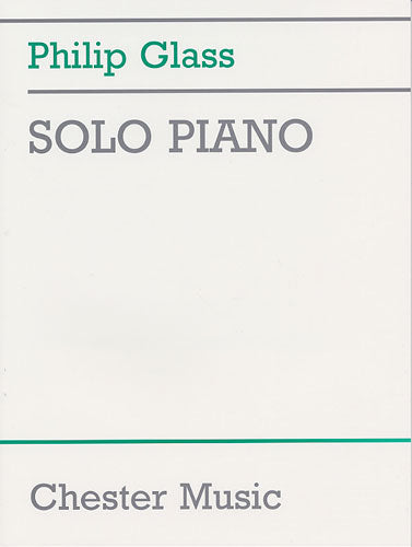 Solo Piano de Philip Glass, Livre pour piano
