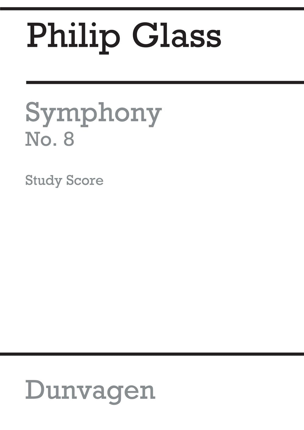 Symphony No.8 de Philip Glass, Partition pour orchestre