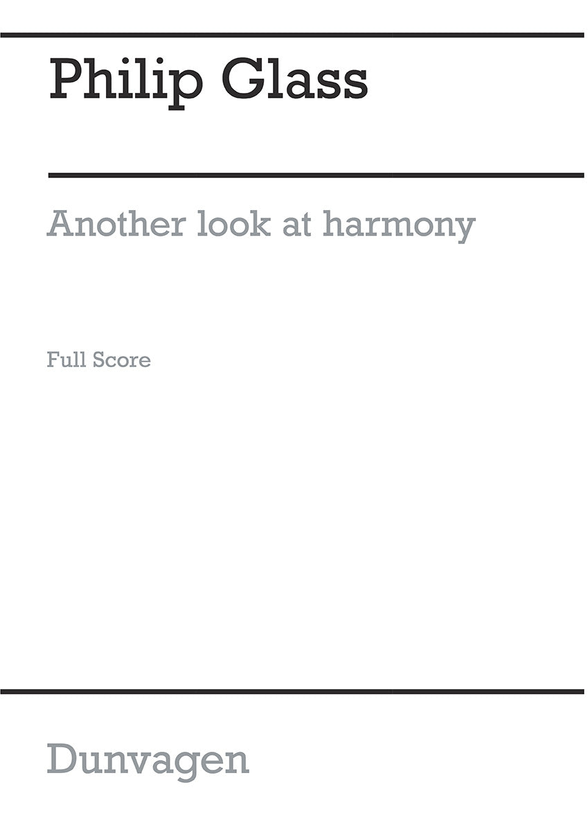 Another Look at Harmony - Part 4 de Philip Glass, Partition pour sATB et Orgue