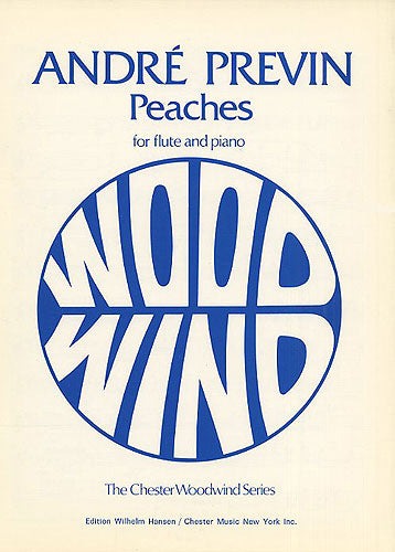 Peaches de André Previn, Livre pour flûte et Piano