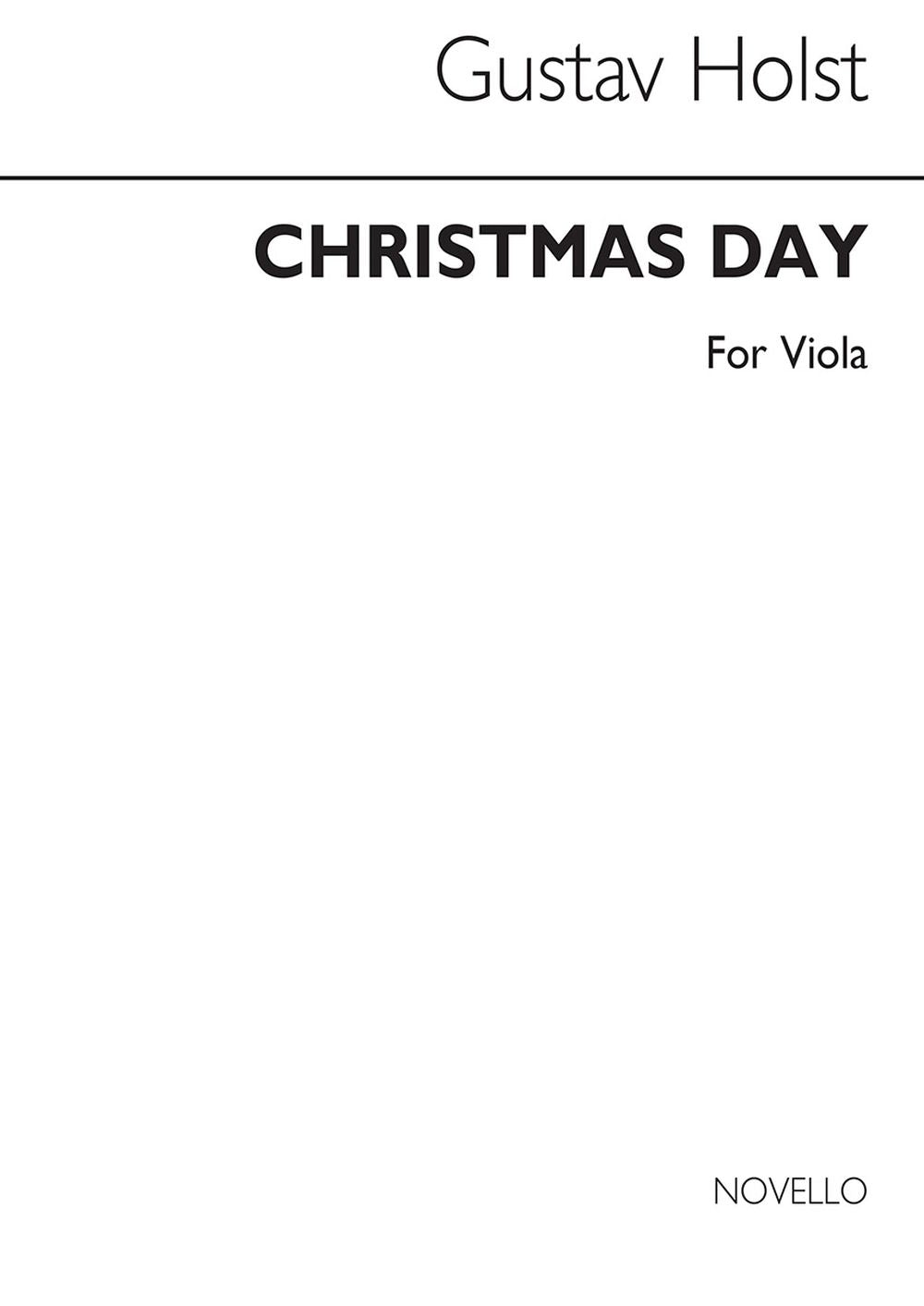 Holst Christmas Day - Viola de Gustav Holst, Partie séparée pour ensemble de chambre