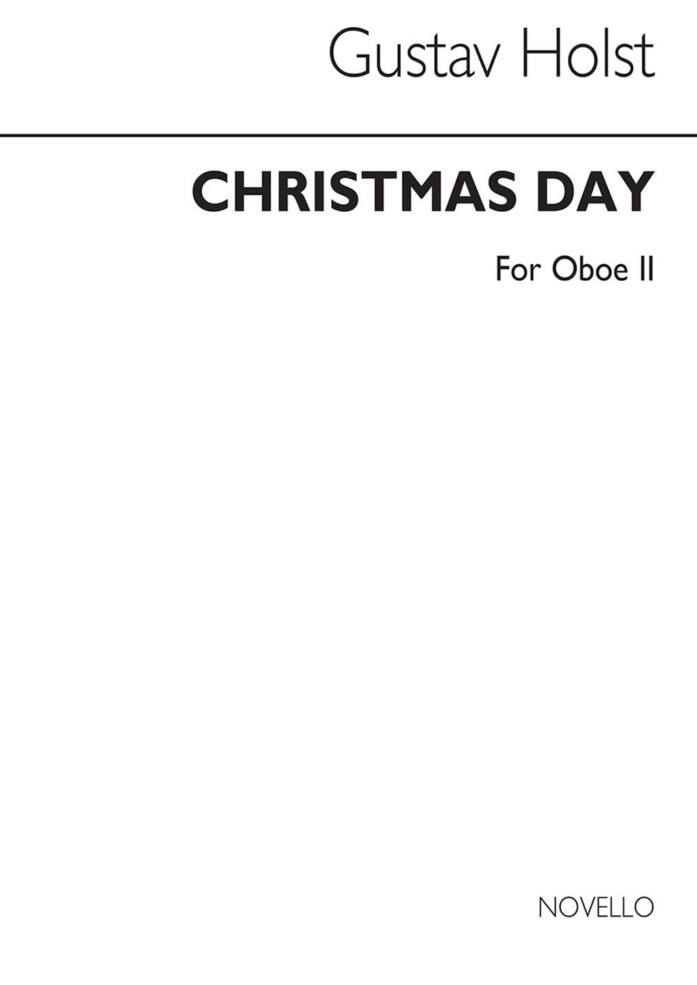 Holst Christmas Day - Oboe 2, Partie séparée pour ensemble de chambre