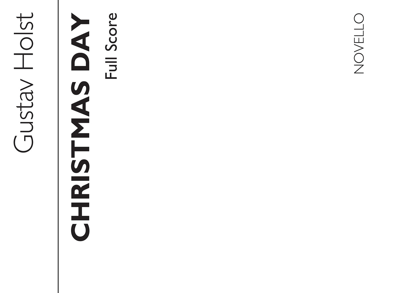 Holst Christmas Day - Score and Parts de Gustav Holst, Partition + parties pour ensemble de chambre