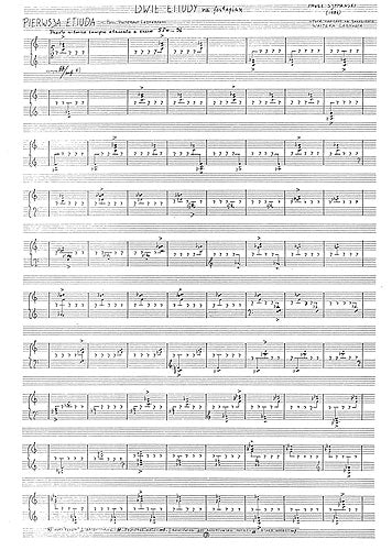 Two Studies For Piano (Autograph Facsimile) de Pawel Szymanski, Livre pour piano