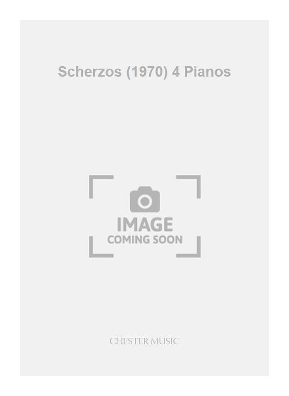 Scherzos (1970) 4 Pianos de Brian Chapple, Partition pour piano
