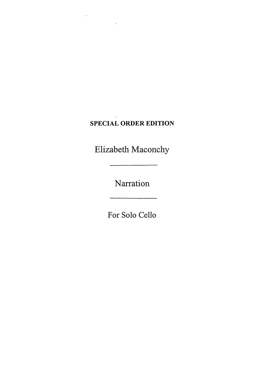 Narration (1984) de Elizabeth Maconchy, Livre pour violoncelle