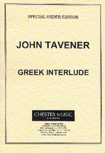 Greek Interlude de John Tavener, Partition pour flûte et Piano