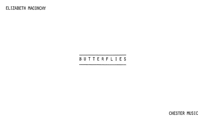 Butterflies For Voice And Harp de Elizabeth Maconchy, Livre pour vocal et Harpe