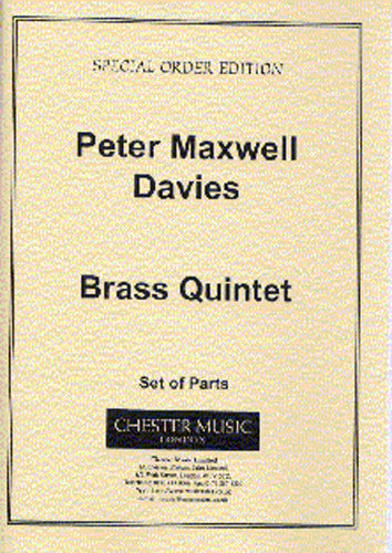 Brass Quintet (Parts) de Peter Maxwell Davies, Partie séparée pour quintette de cuivres