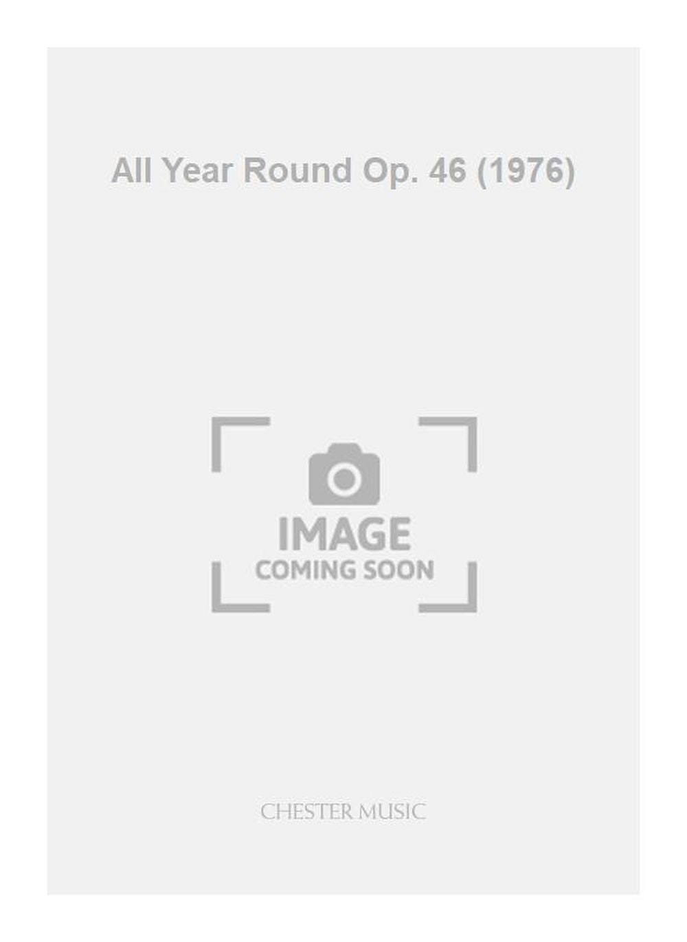 All Year Round Op. 46 (1976) de Christopher Brown, Livre pour voix de ténor et Guitare