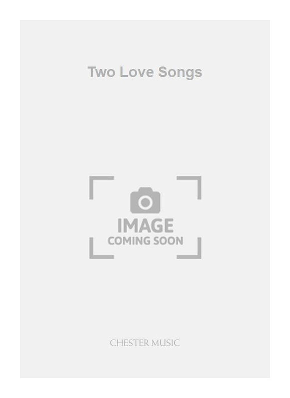 Two Love Songs de Geoffrey Burgon, Livre pour voix de ténor et Guitare