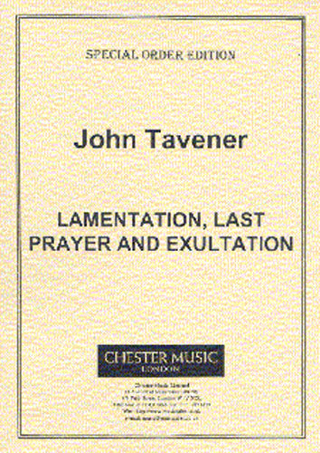 Lamentation, Last Prayer And Exultation de John Tavener, Réduction pour piano pour soprano et Handbells