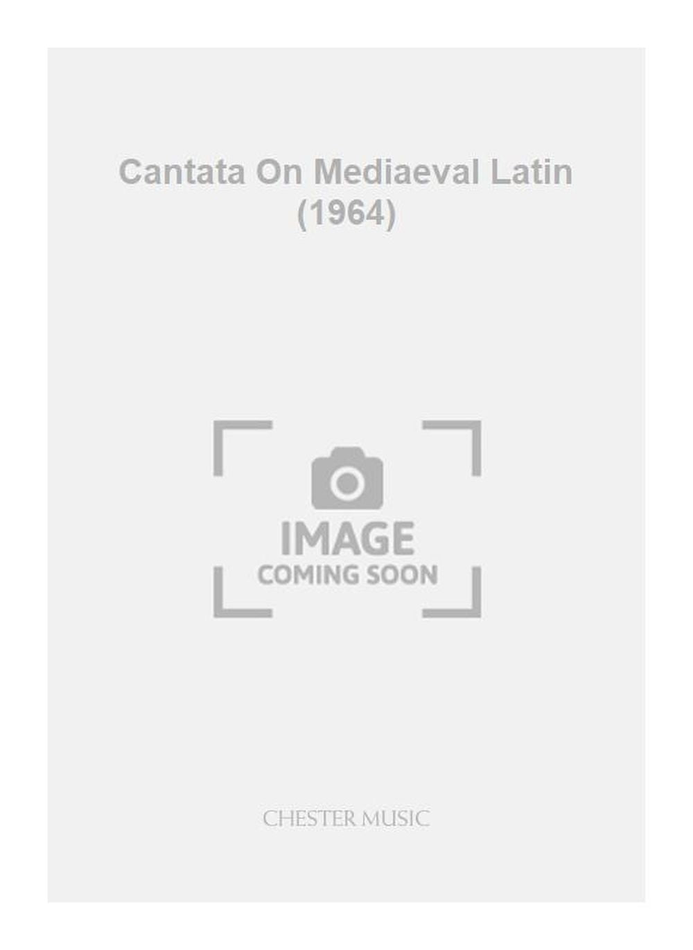 Cantata On Mediaeval Latin (1964) de Geoffrey Burgon, Jeu de parties pour contre-ténor et Flûte et Hautbois et Basson