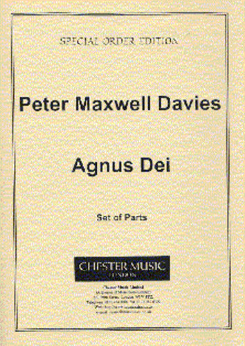 Agnus Dei de Peter Maxwell Davies, Jeu de parties pour ensemble de chambre