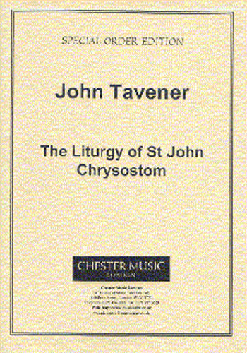 The Liturgy Of St. John Chrysostom de John Tavener, Réduction pour piano pour sATB