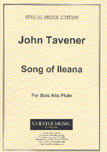 Song Of Ileana de John Tavener, Livre pour alto Flute