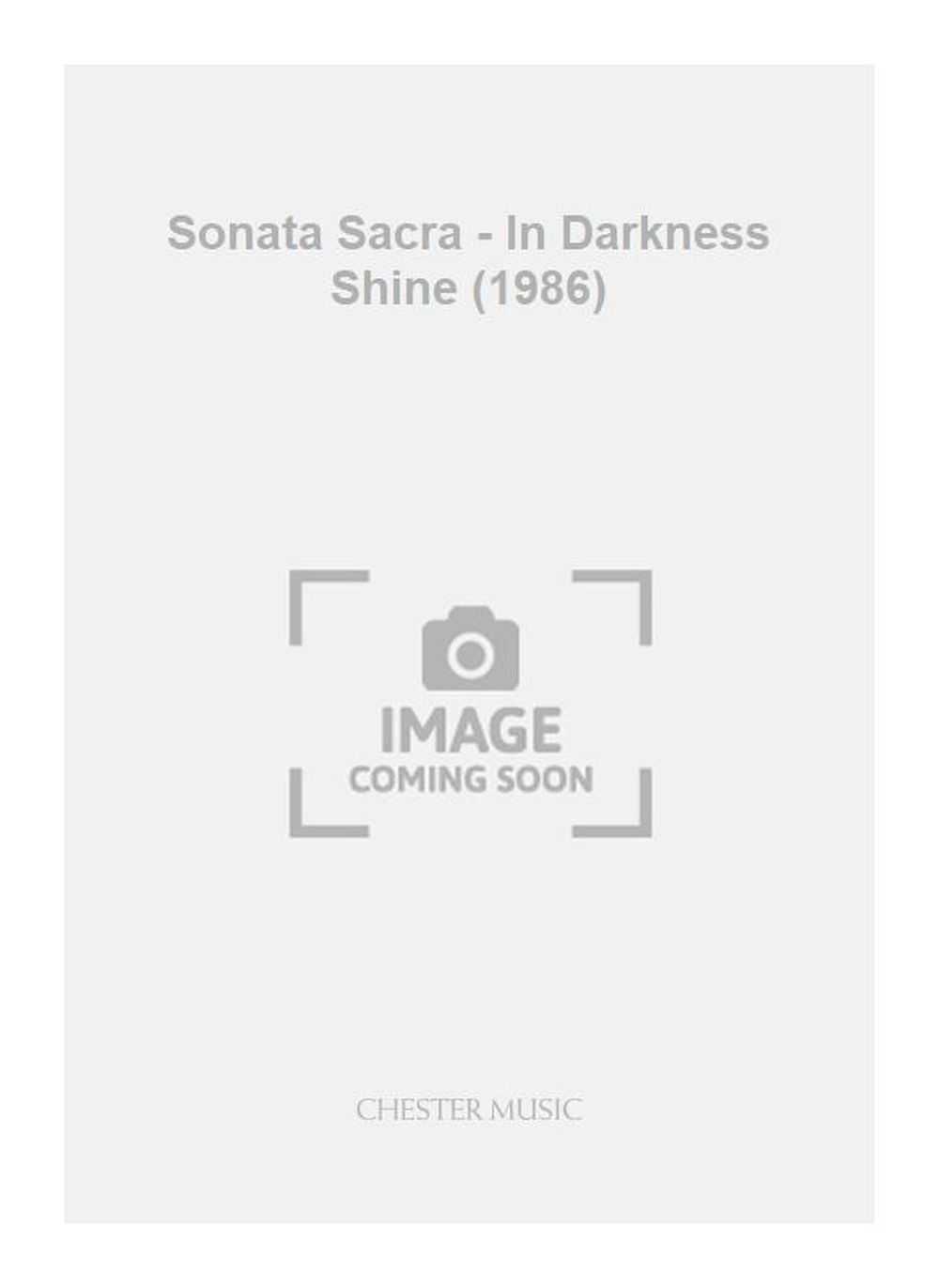 Sonata Sacra - In Darkness Shine (1986) de Philip Wilby, Partition + parties pour clarinette et Alto et Piano