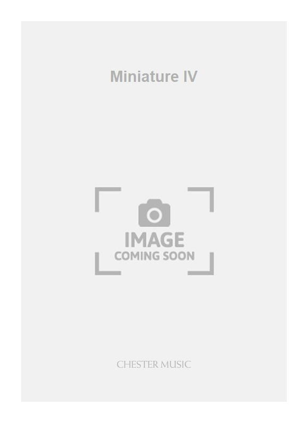 Miniature IV de Carl Vine, Partition pour ensemble de chambre