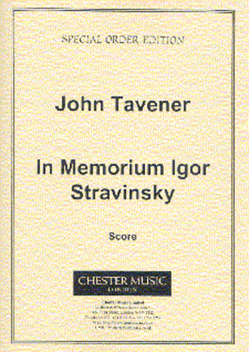 In Memorium Igor Stravinsky de John Tavener, Partition pour ensemble de chambre