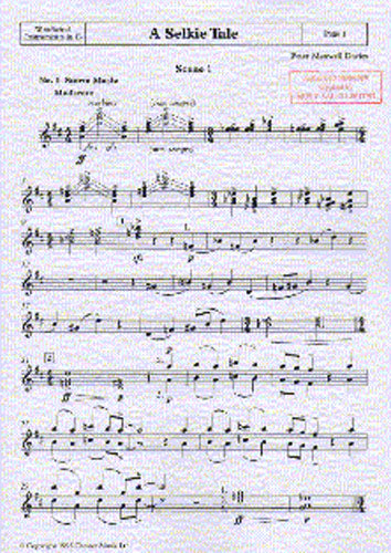 A Selkie Tale - Woodwind Instruments in Bb de Peter Maxwell Davies, Partie séparée pour ensemble à vent