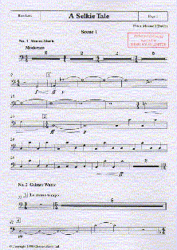 A Selkie Tale - Bass Part de Peter Maxwell Davies, Livre pour contrebasse
