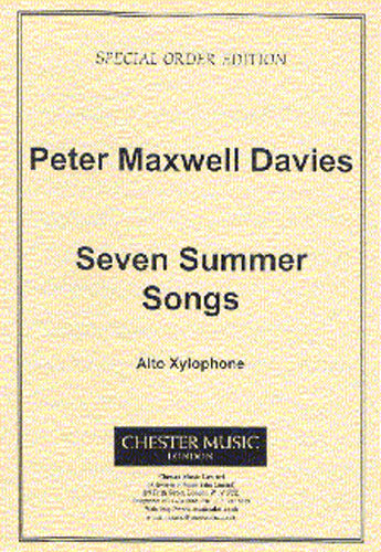 Seven Summer Songs - Alto Xylophone de Peter Maxwell Davies, Partie séparée pour ensemble de percussions