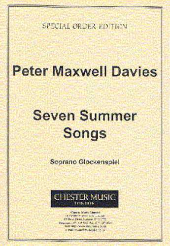 Seven Summer Songs - Soprano Glockenspiel de Peter Maxwell Davies, Partie séparée pour ensemble de percussions