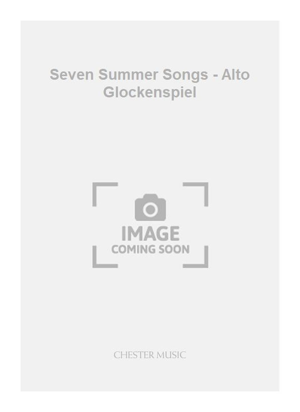 Seven Summer Songs - Alto Glockenspiel de Peter Maxwell Davies, Partie séparée pour ensemble de percussions