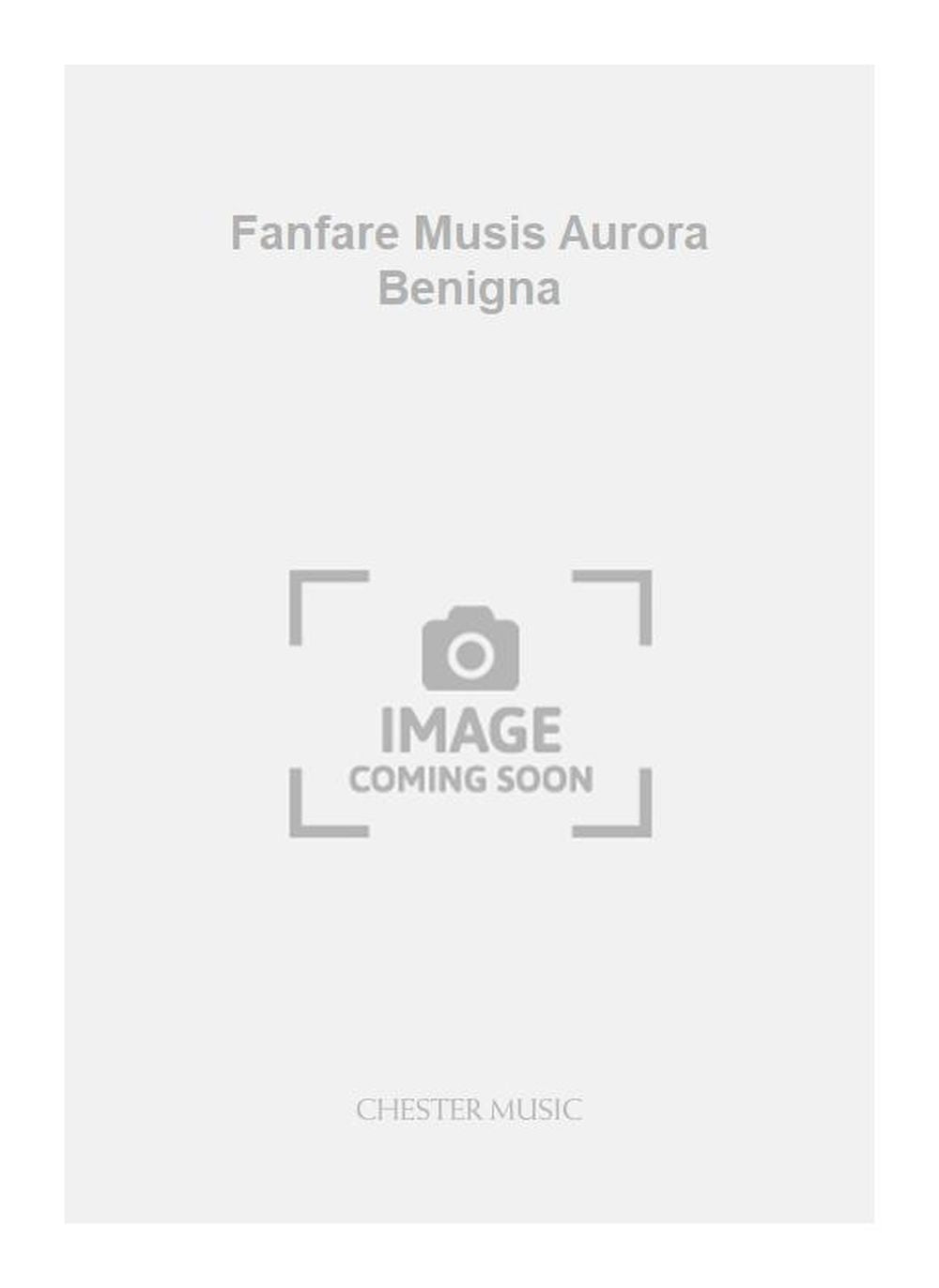 Fanfare Musis Aurora Benigna de Peter Maxwell Davies, Jeu de parties pour ensemble de cuivres