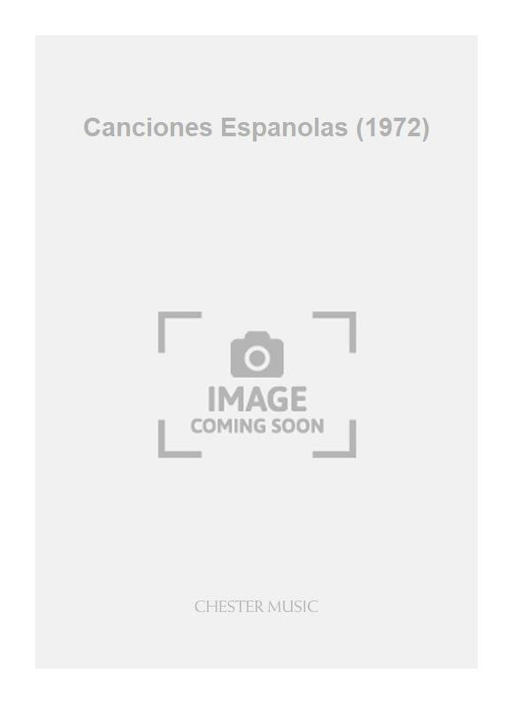 Canciones Espanolas (1972) de John Tavener, Jeu de parties pour contre-ténor et Ensemble de chambre