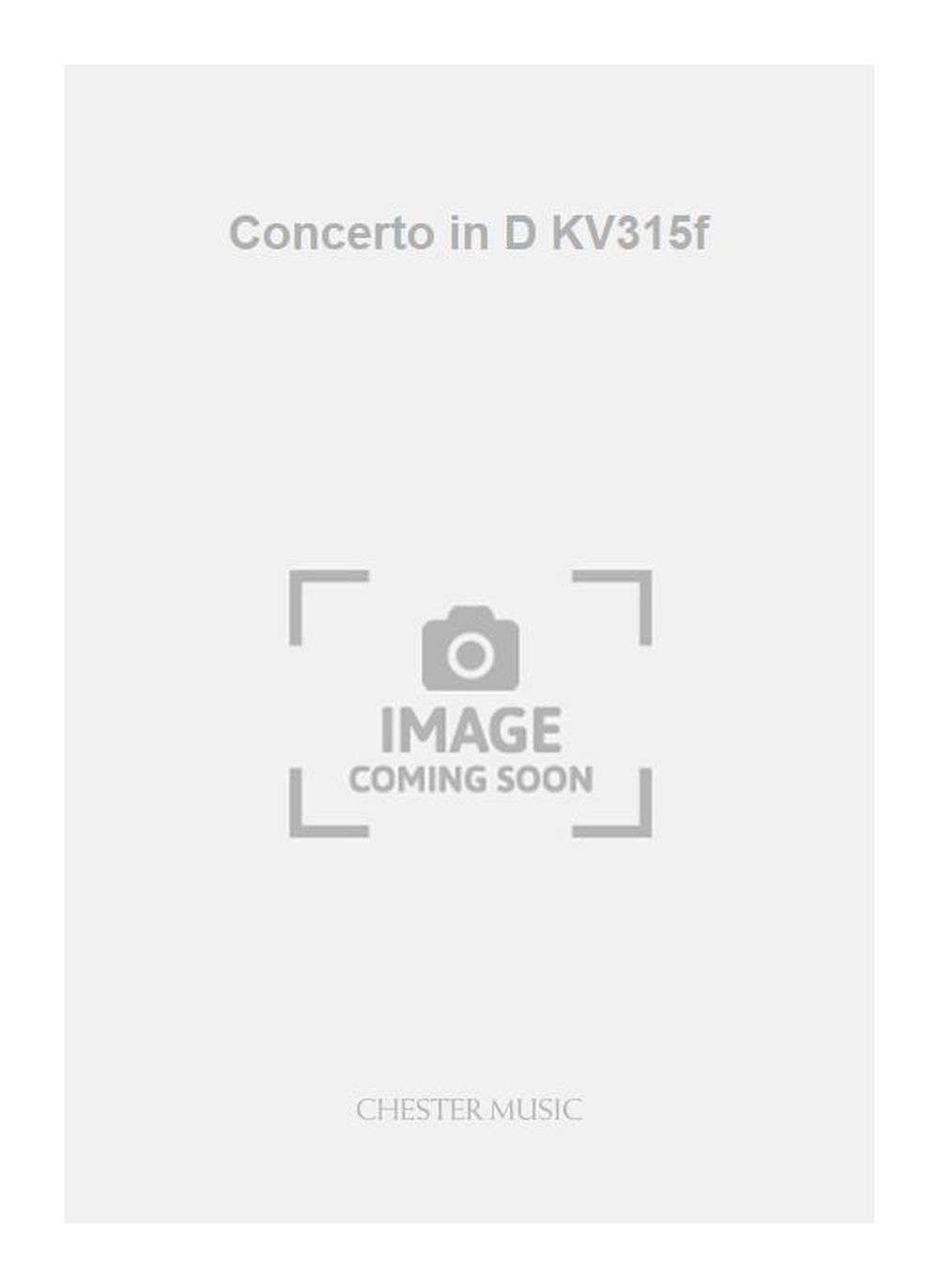 Concerto in D KV315f de Wolfgang Amadeus Mozart, Livre pour violon et Piano