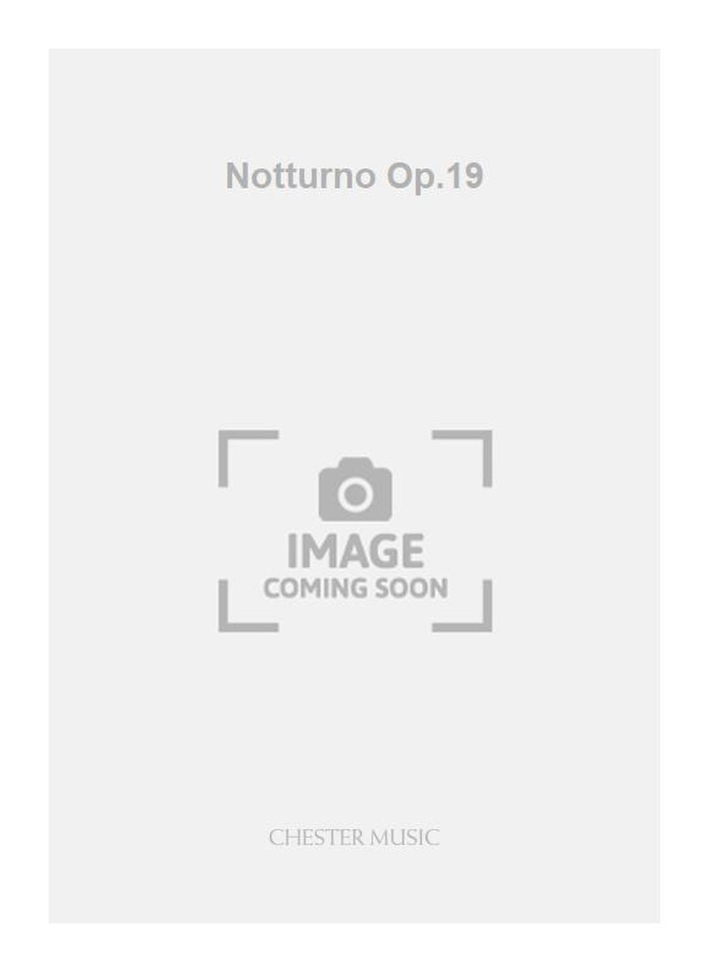 Notturno Op.19 de Vagn Holmboe, Partition pour orchestre