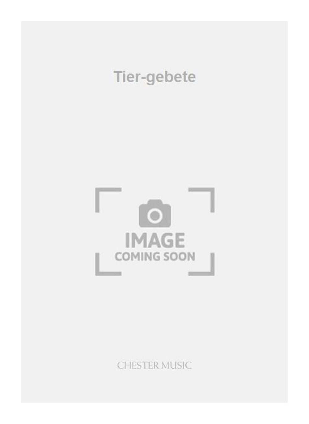 Tier-gebete de Frieder Meschwitz, Livre pour voix et Piano