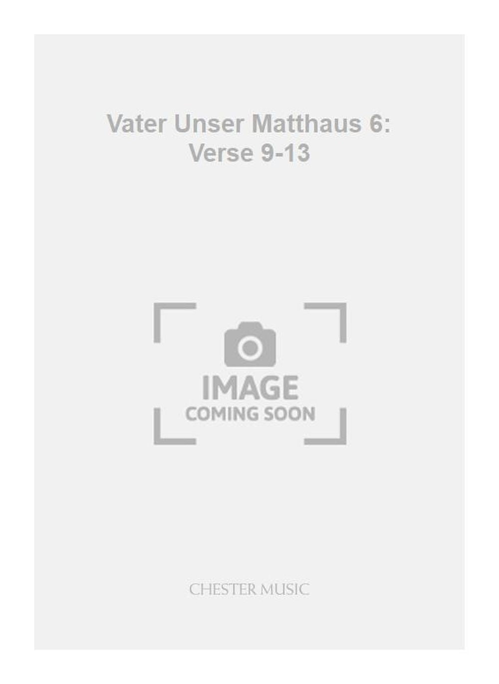 Vater Unser Matthaus 6: Verse 9-13 de Frieder Meschwitz, Livre pour voix de ténor et Piano