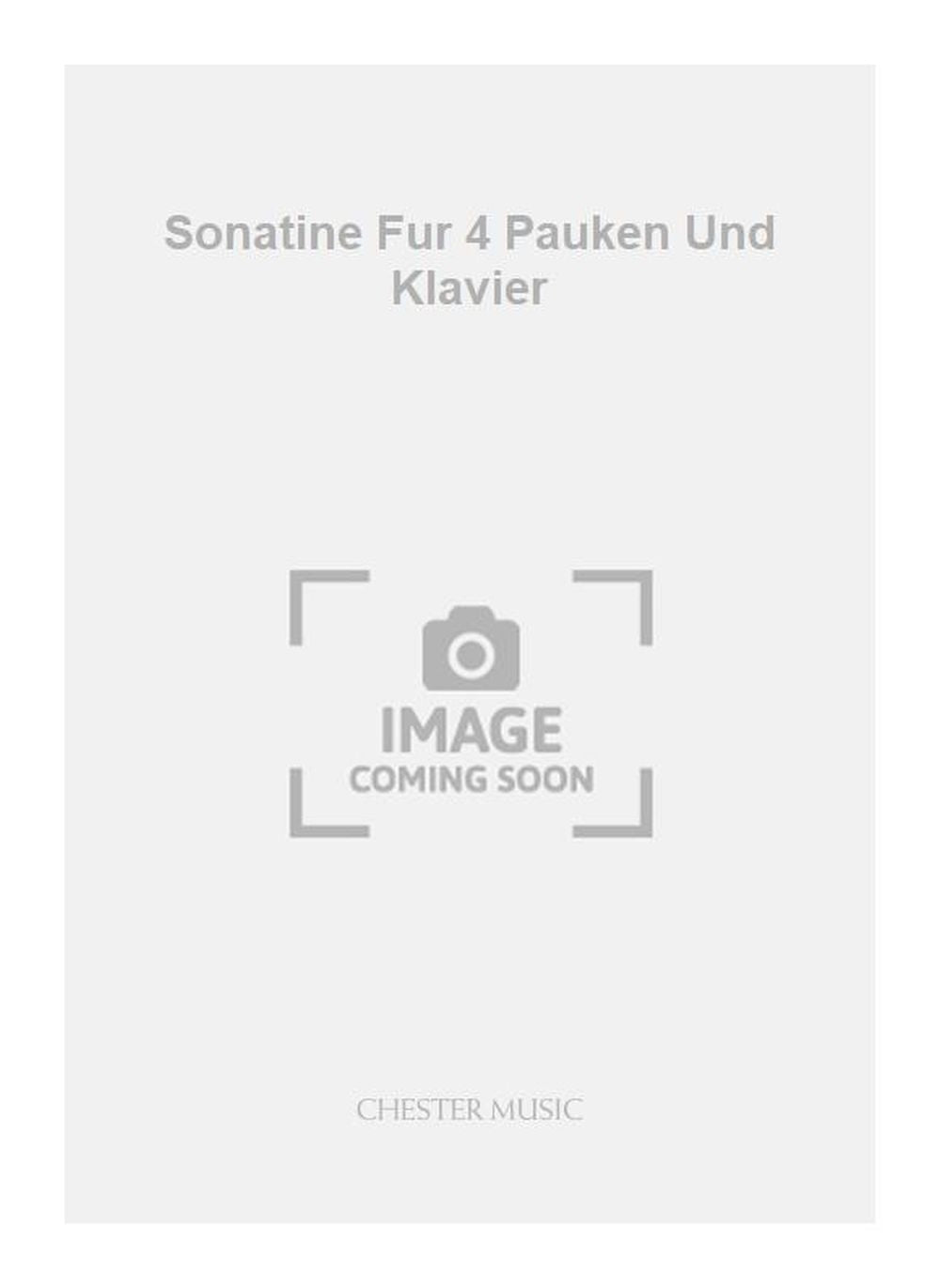 Sonatine Fur 4 Pauken Und Klavier de Roberto Gerhard, Jeu de parties pour 4 Timpani and Piano